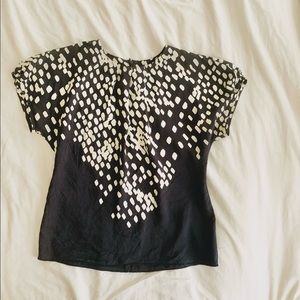 100% silk banana republic sz petite L